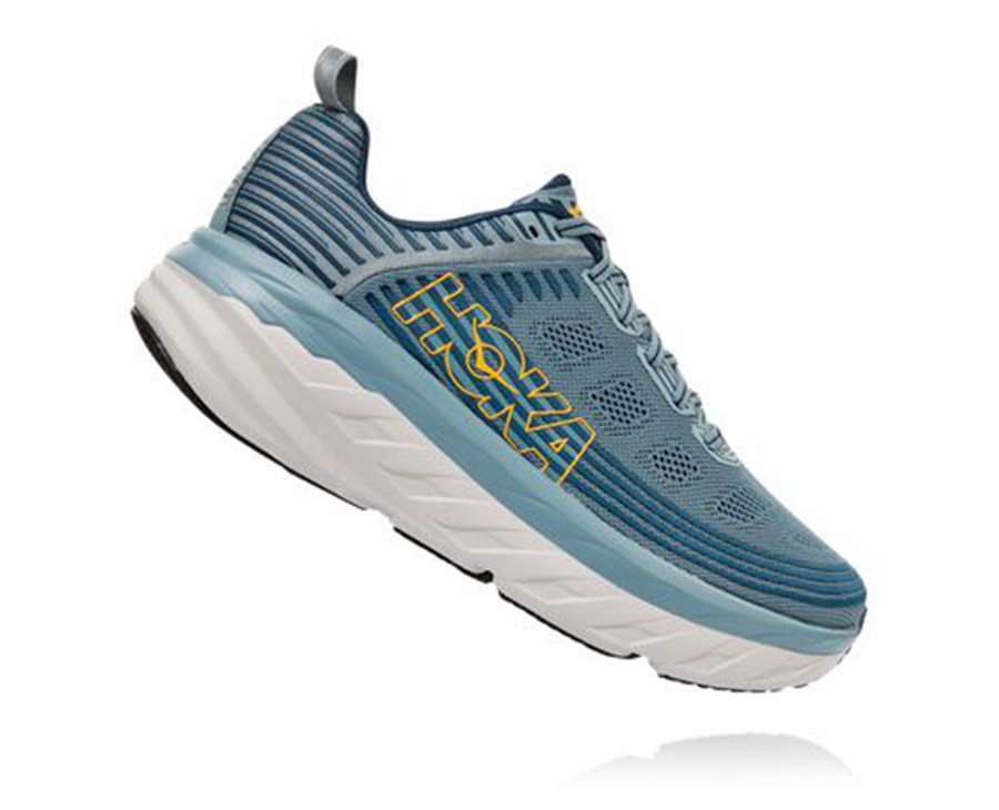 Hoka One One Hardloopschoenen Heren - Bondi 6 - Blauw - IO6870194